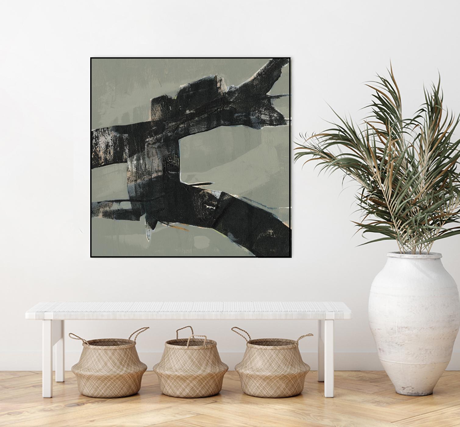 Ode an Kline VI by Jennifer Goldberger on GIANT ART - beige abstract abstract