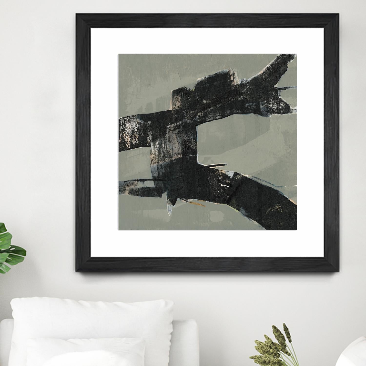 Ode an Kline VI by Jennifer Goldberger on GIANT ART - beige abstract abstract