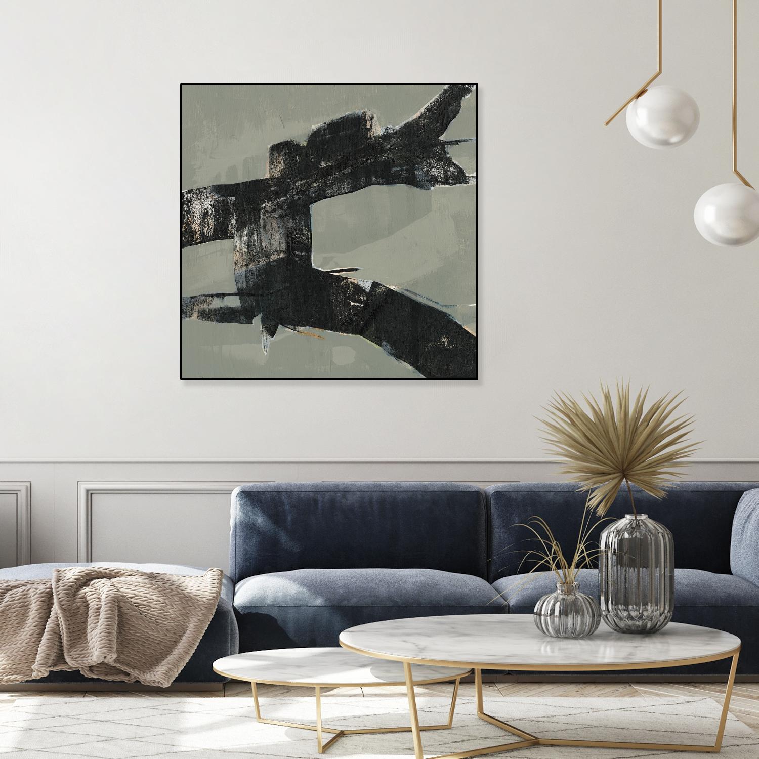 Ode an Kline VI by Jennifer Goldberger on GIANT ART - beige abstract abstract