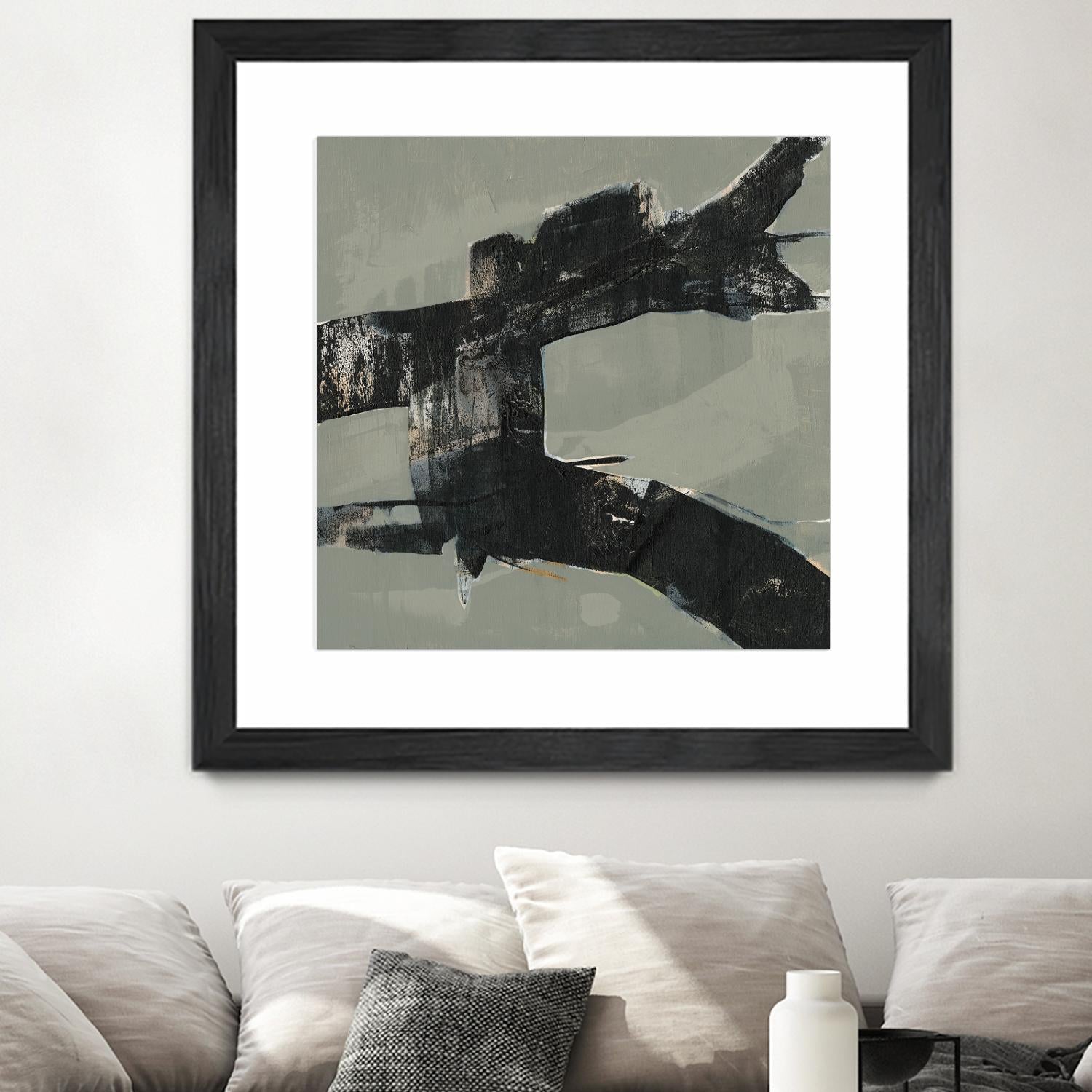 Ode an Kline VI by Jennifer Goldberger on GIANT ART - beige abstract abstract