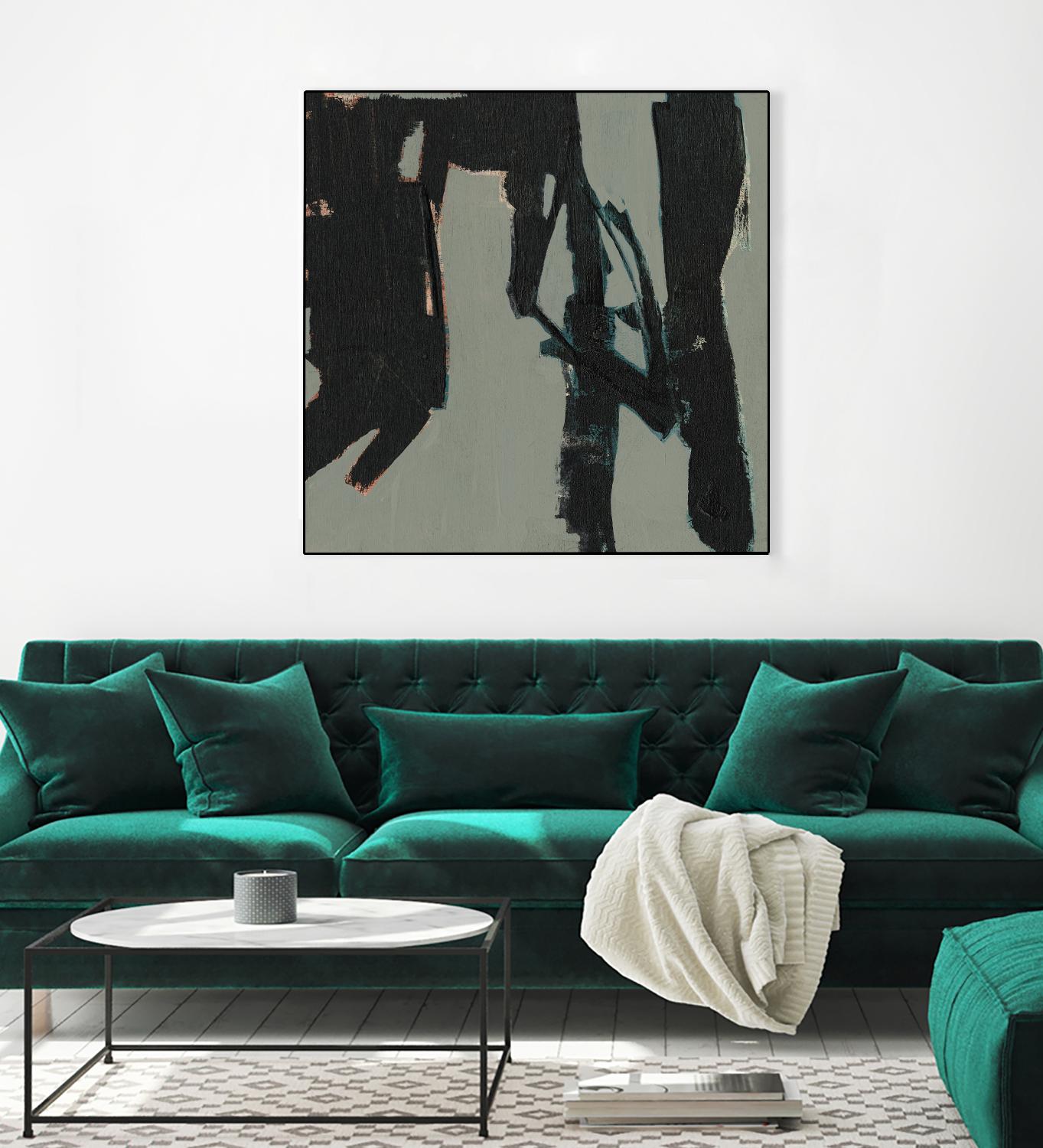 Ode an Kline VIII by Jennifer Goldberger on GIANT ART - black abstract abstract