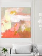 Yellow and Blush II by Victoria Barnes on GIANT ART - orange abstract abstract