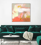 Yellow and Blush II by Victoria Barnes on GIANT ART - orange abstract abstract