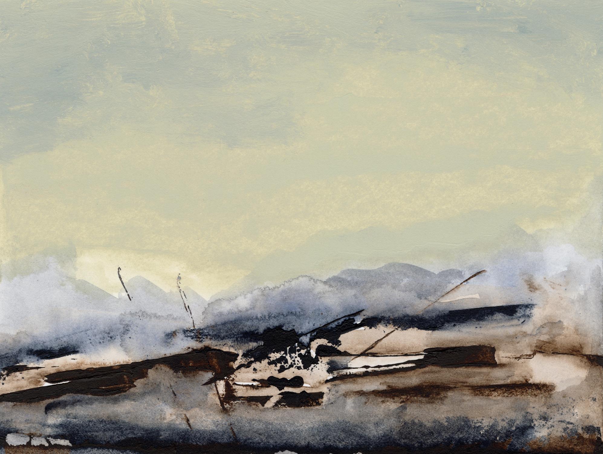 Shanthih II by Sharon Gordon on GIANT ART - green abstract abstract