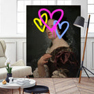 Concealed Portrait II by Victoria Barnes on GIANT ART - beige figurative abstract