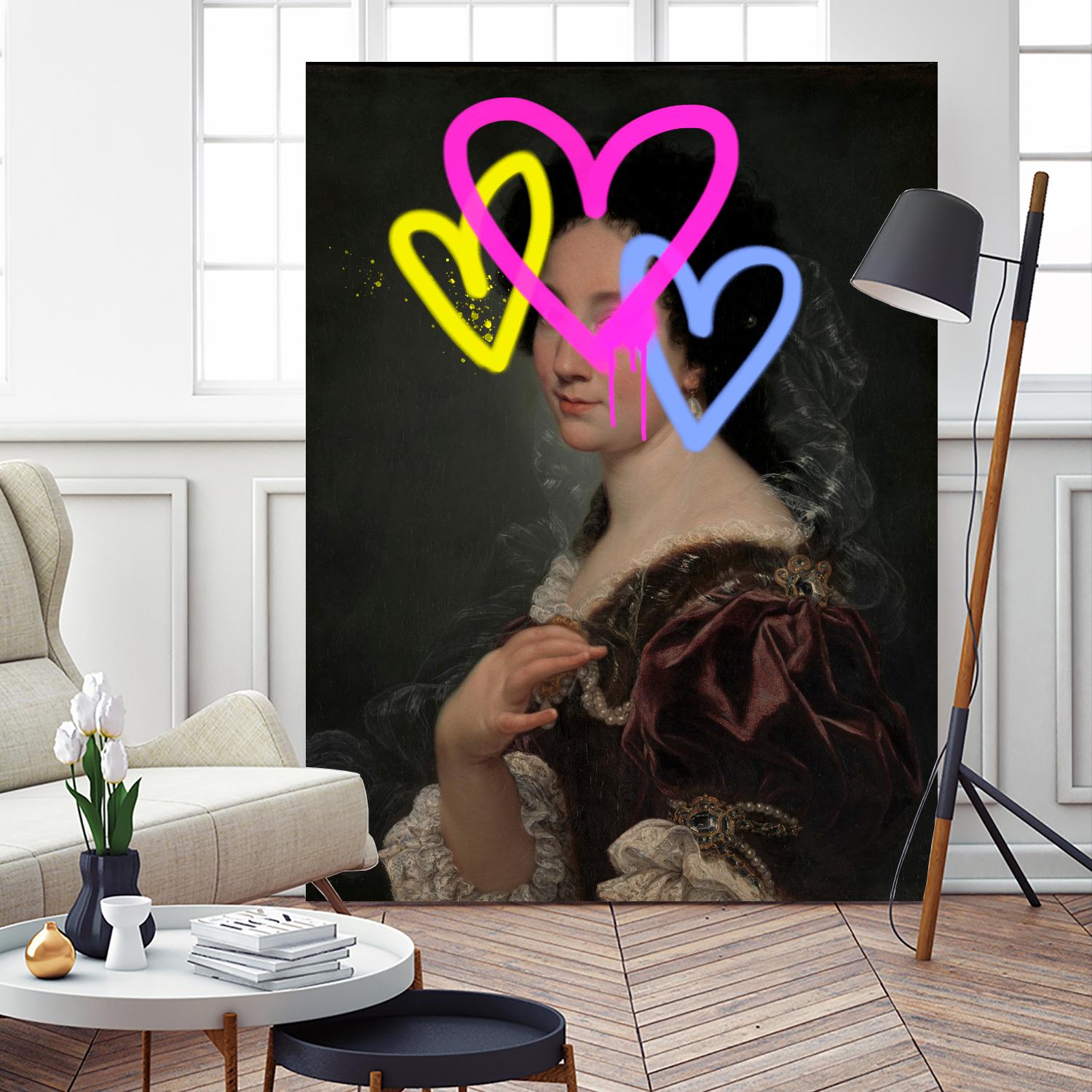 Concealed Portrait II by Victoria Barnes on GIANT ART - beige figurative abstract