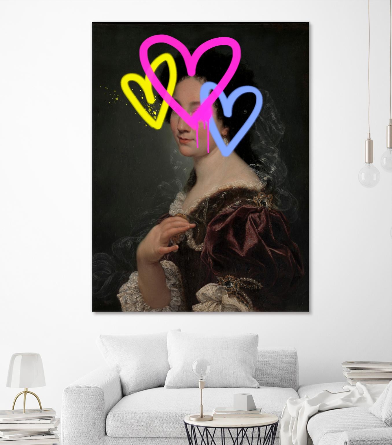 Concealed Portrait II by Victoria Barnes on GIANT ART - beige figurative abstract