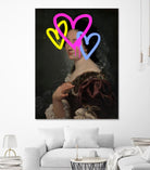 Concealed Portrait II by Victoria Barnes on GIANT ART - beige figurative abstract