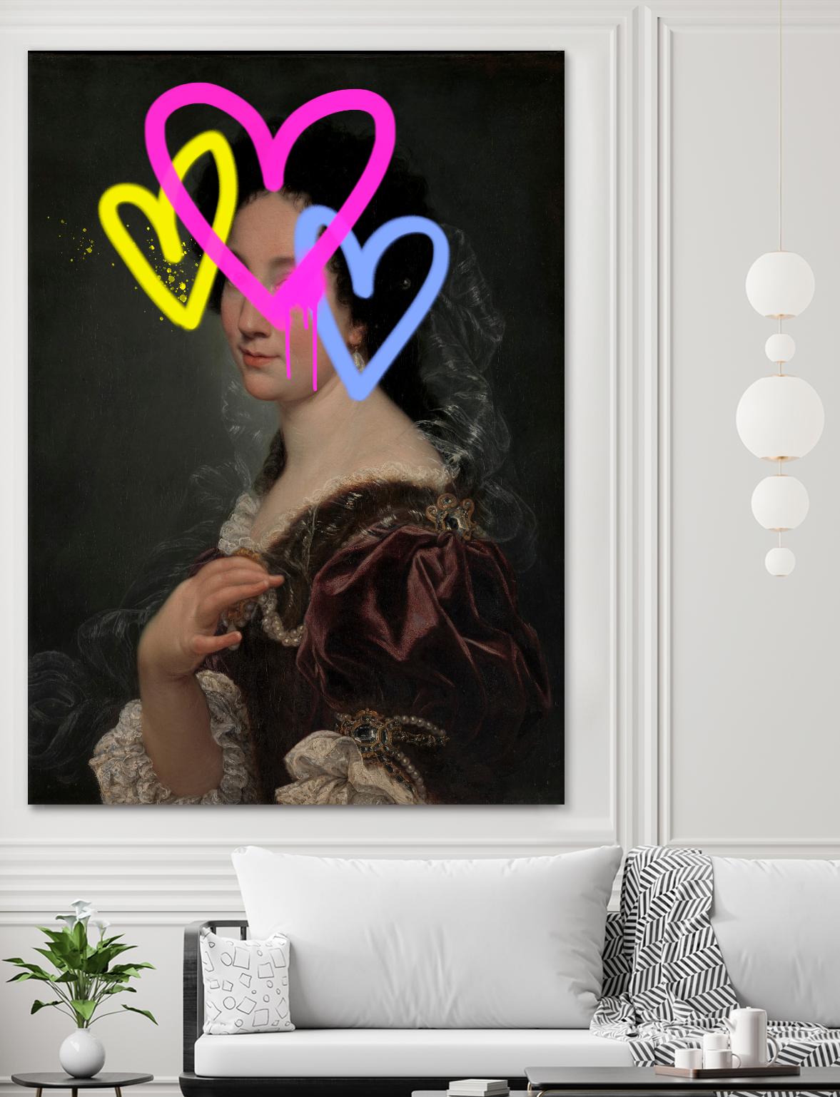 Concealed Portrait II by Victoria Barnes on GIANT ART - beige figurative abstract