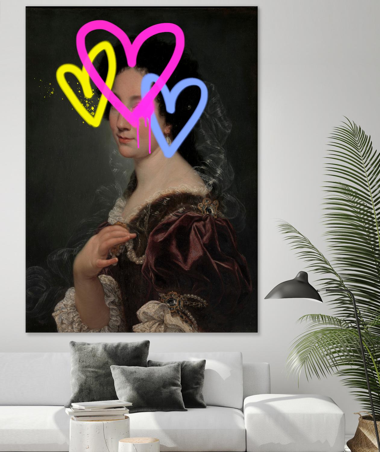 Concealed Portrait II by Victoria Barnes on GIANT ART - beige figurative abstract