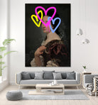 Concealed Portrait II by Victoria Barnes on GIANT ART - beige figurative abstract