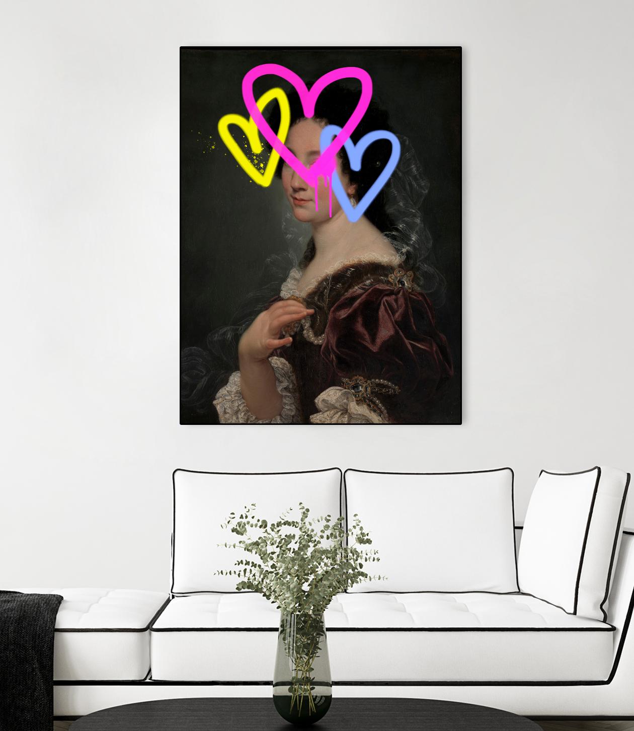 Concealed Portrait II by Victoria Barnes on GIANT ART - beige figurative abstract