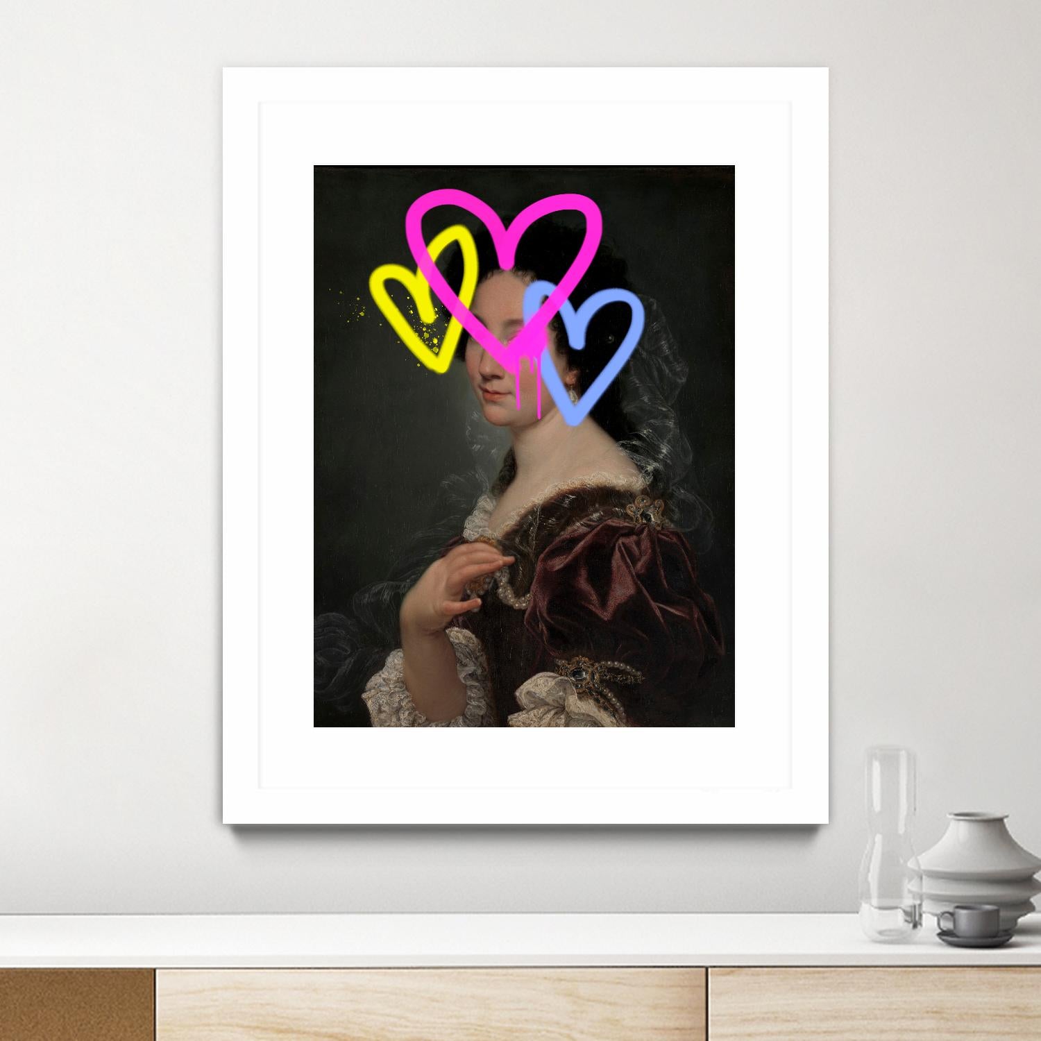 Concealed Portrait II by Victoria Barnes on GIANT ART - beige figurative abstract