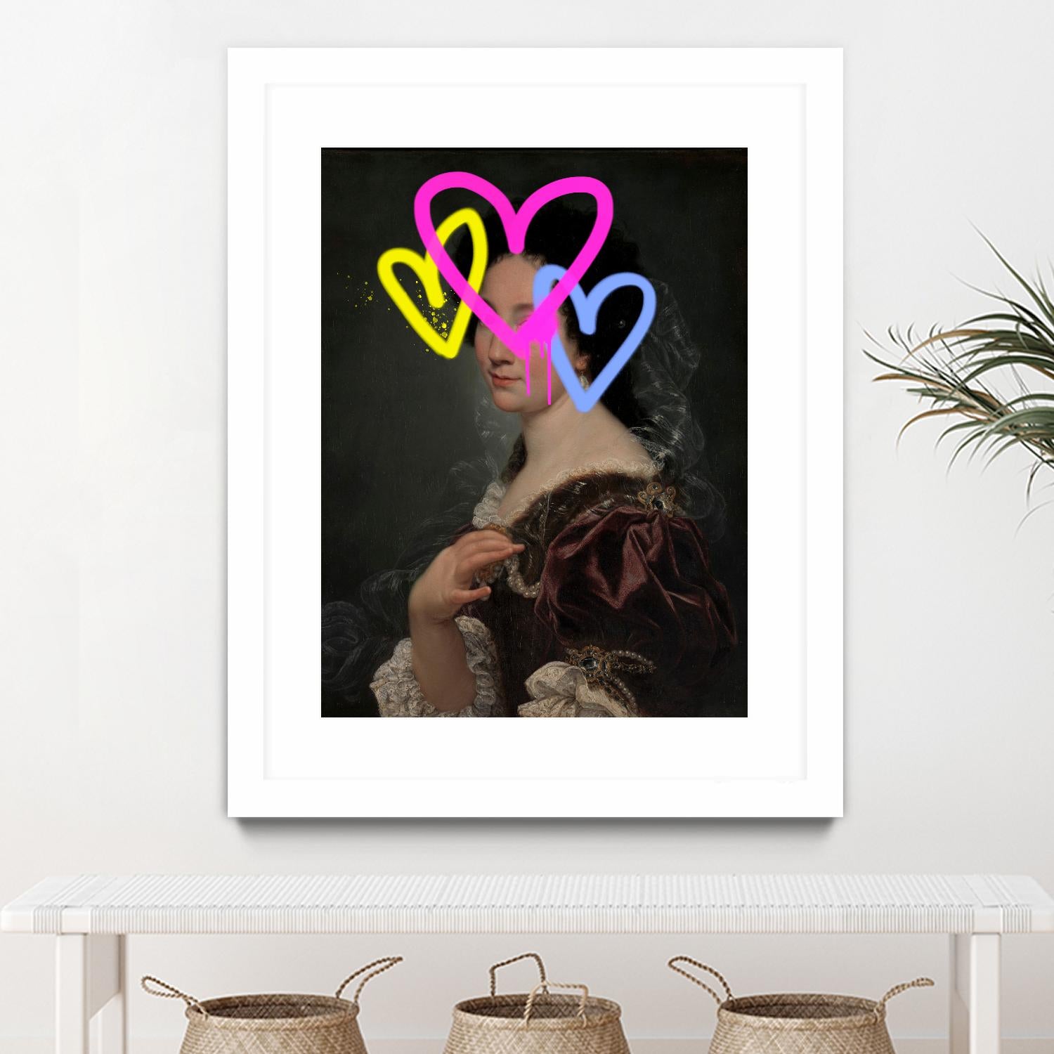 Concealed Portrait II by Victoria Barnes on GIANT ART - beige figurative abstract