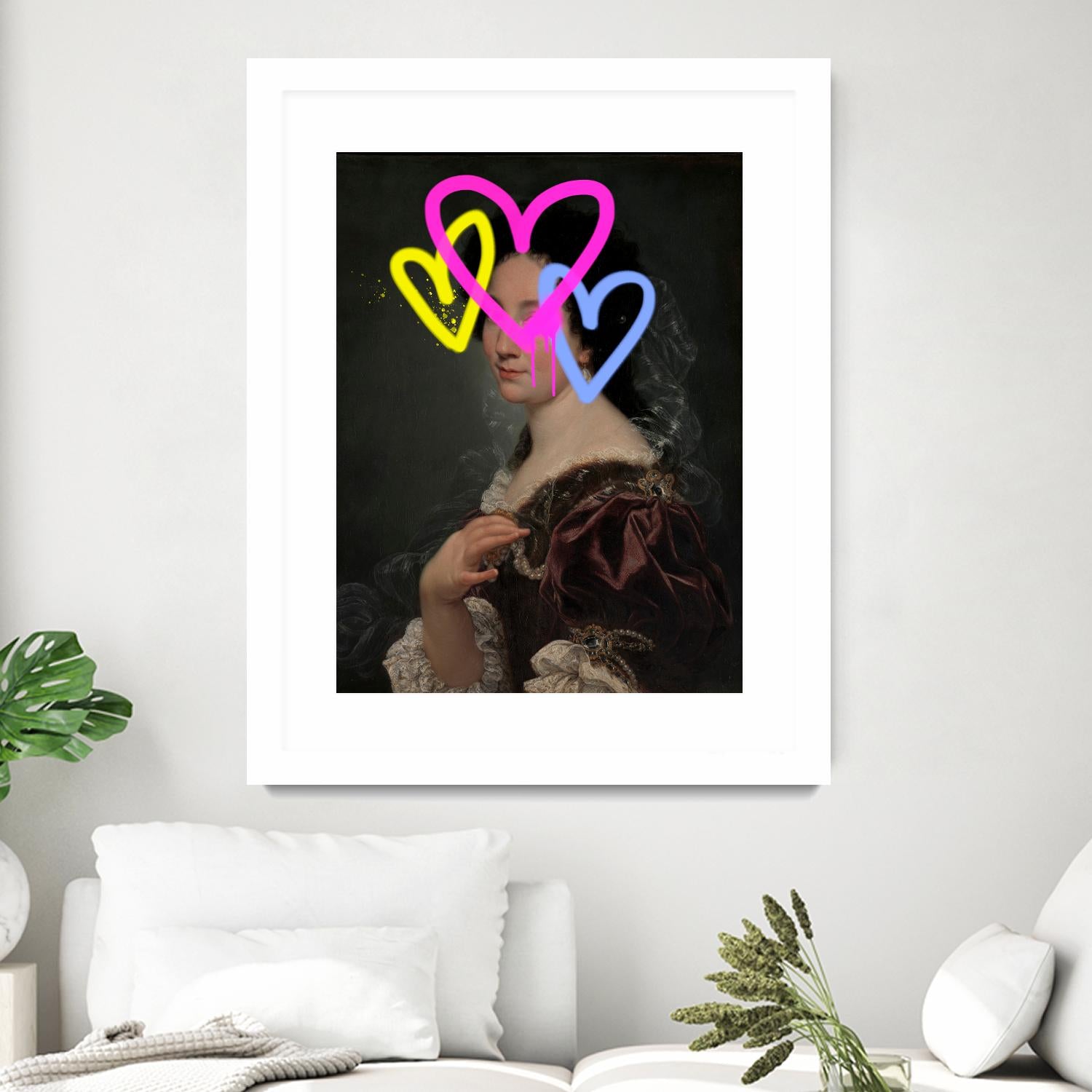 Concealed Portrait II by Victoria Barnes on GIANT ART - beige figurative abstract