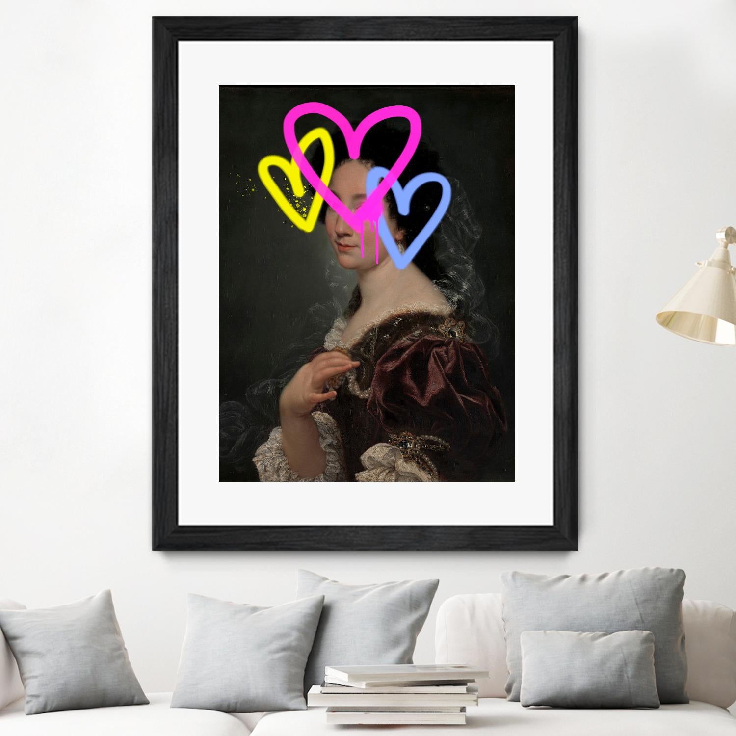 Concealed Portrait II by Victoria Barnes on GIANT ART - beige figurative abstract