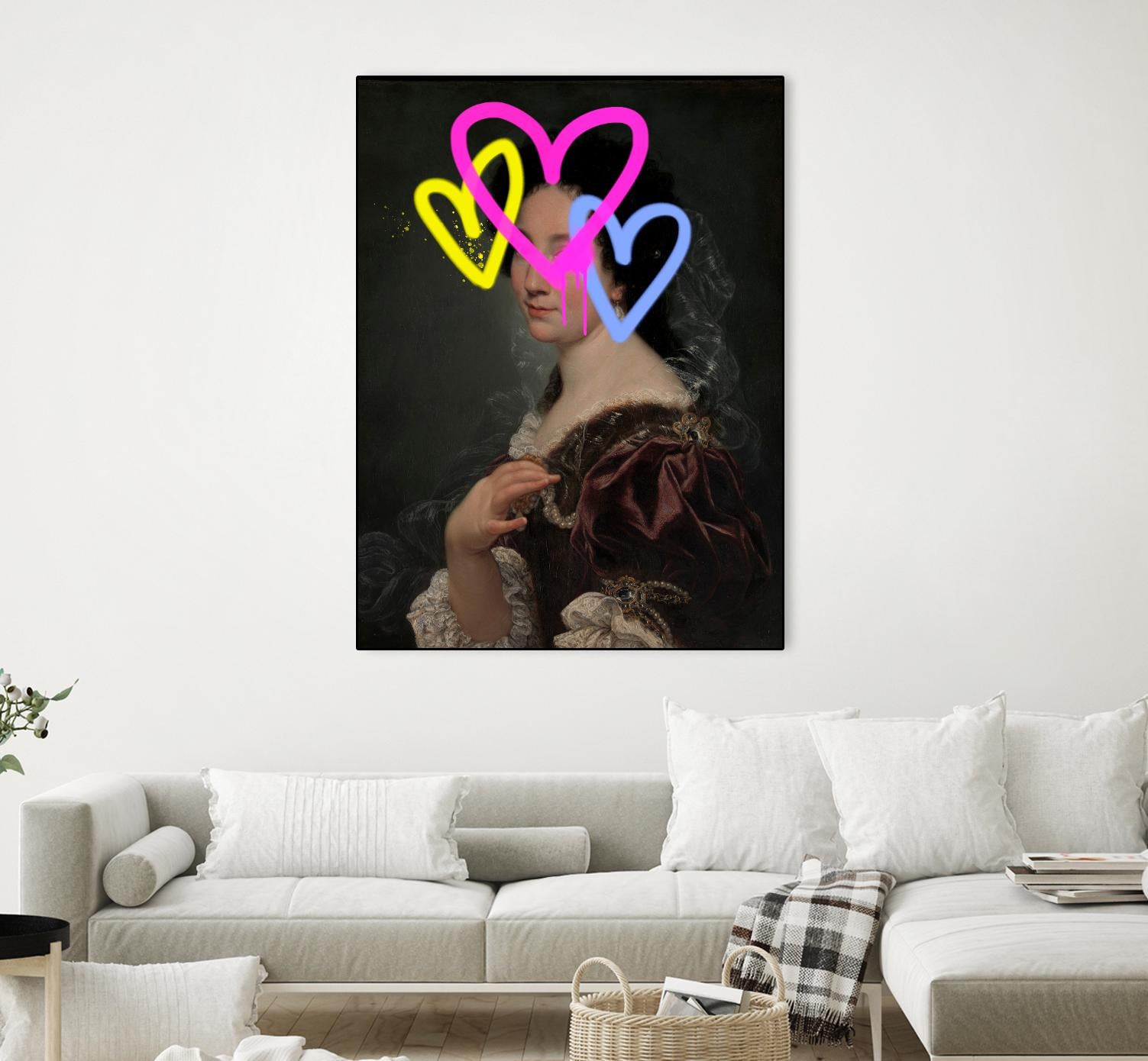 Concealed Portrait II by Victoria Barnes on GIANT ART - beige figurative abstract