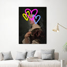 Concealed Portrait II by Victoria Barnes on GIANT ART - beige figurative abstract