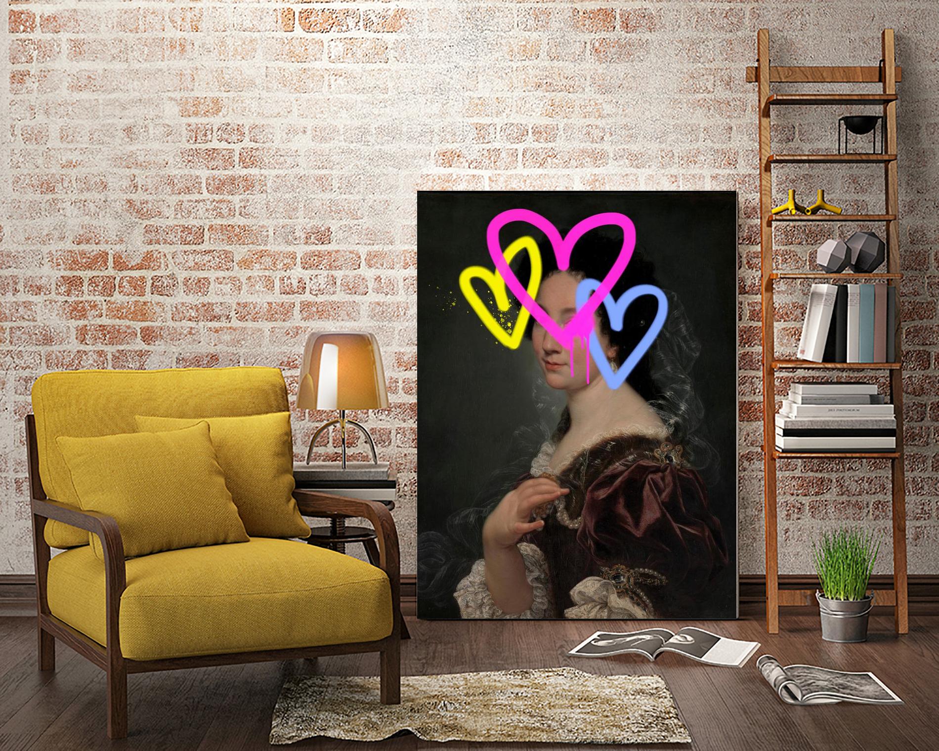 Concealed Portrait II by Victoria Barnes on GIANT ART - beige figurative abstract