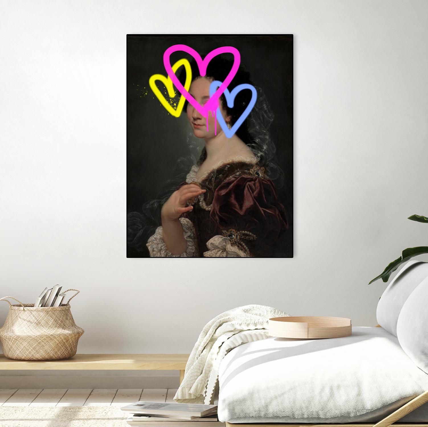 Concealed Portrait II by Victoria Barnes on GIANT ART - beige figurative abstract