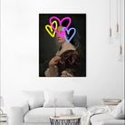 Concealed Portrait II by Victoria Barnes on GIANT ART - beige figurative abstract