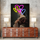 Concealed Portrait II by Victoria Barnes on GIANT ART - beige figurative abstract