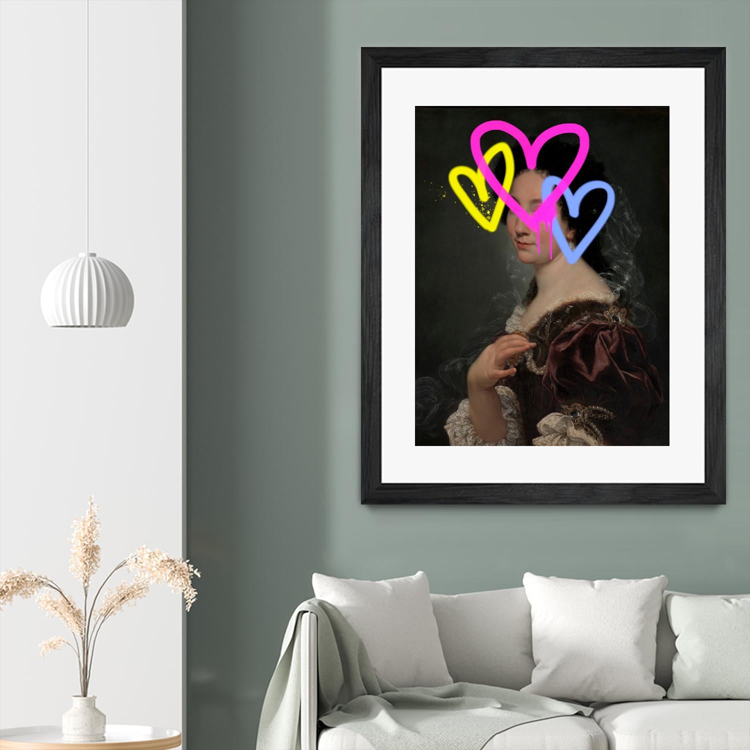 Concealed Portrait II by Victoria Barnes on GIANT ART - beige figurative abstract