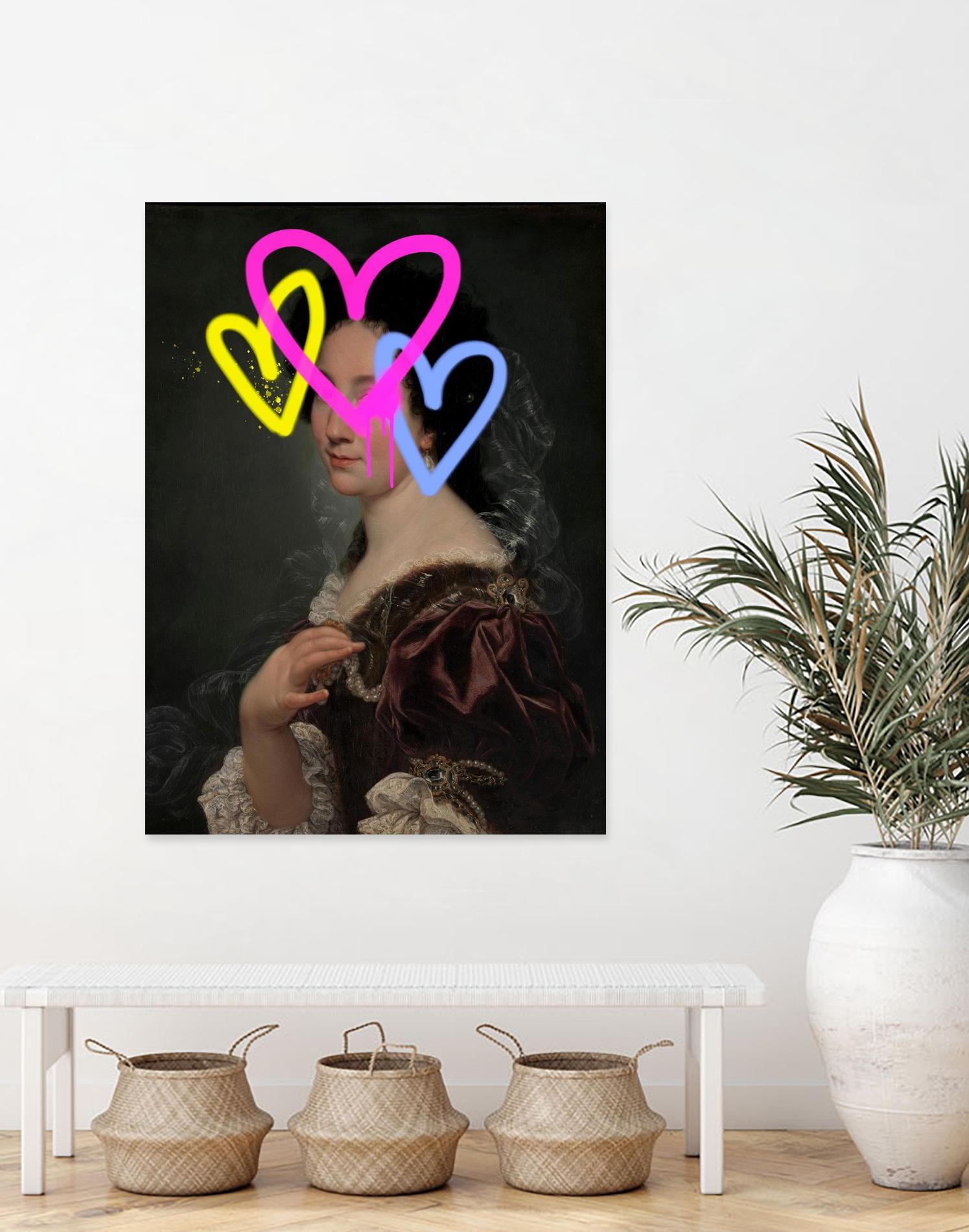 Concealed Portrait II by Victoria Barnes on GIANT ART - beige figurative abstract