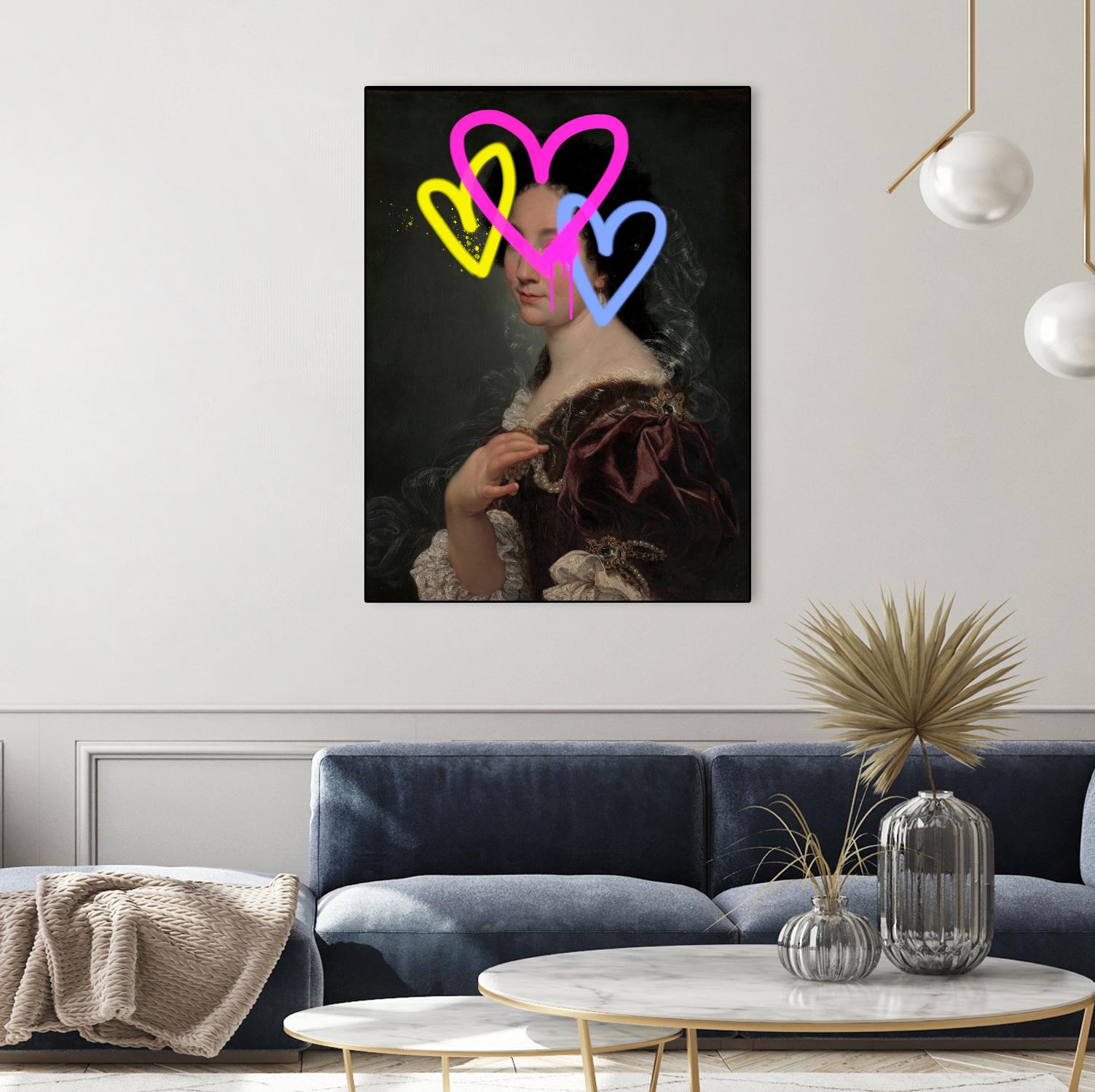 Concealed Portrait II by Victoria Barnes on GIANT ART - beige figurative abstract