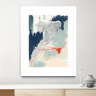 Ash Blue & Crimson I by Victoria Barnes on GIANT ART - orange abstract abstract