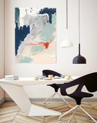 Ash Blue & Crimson I by Victoria Barnes on GIANT ART - orange abstract abstract