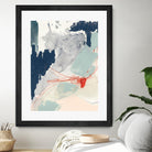 Ash Blue & Crimson I by Victoria Barnes on GIANT ART - orange abstract abstract
