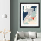 Ash Blue & Crimson I by Victoria Barnes on GIANT ART - orange abstract abstract
