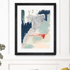 Ash Blue & Crimson I by Victoria Barnes on GIANT ART - orange abstract abstract