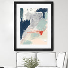 Ash Blue & Crimson I by Victoria Barnes on GIANT ART - orange abstract abstract