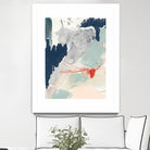 Ash Blue & Crimson I by Victoria Barnes on GIANT ART - orange abstract abstract