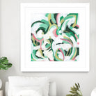 Mint Billows II by June Vess on GIANT ART - pink  abstract abstract