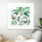 Mint Billows II by June Vess on GIANT ART - pink  abstract abstract