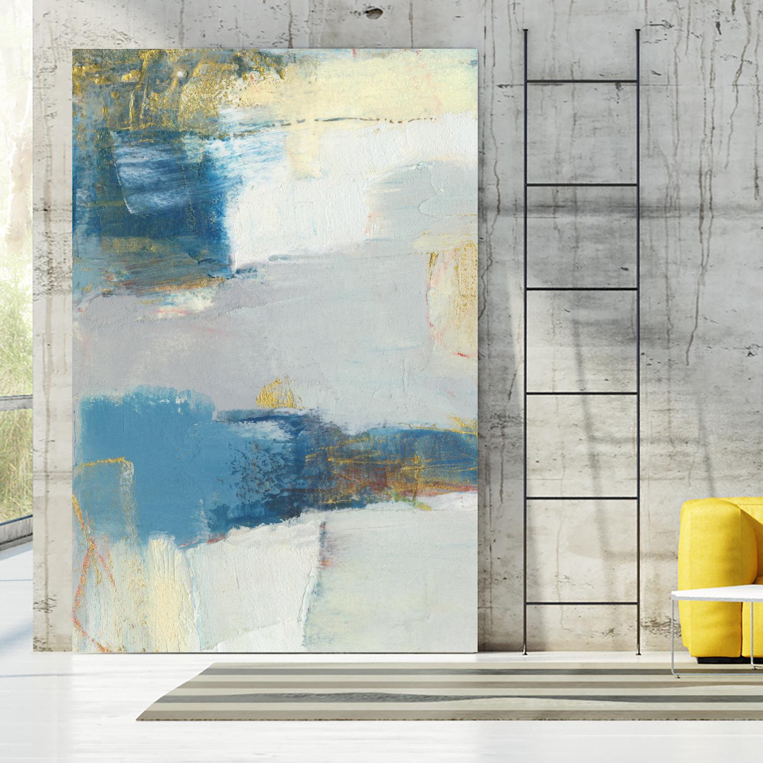 Frazil I by Sue Jachimiec on GIANT ART - gold abstract