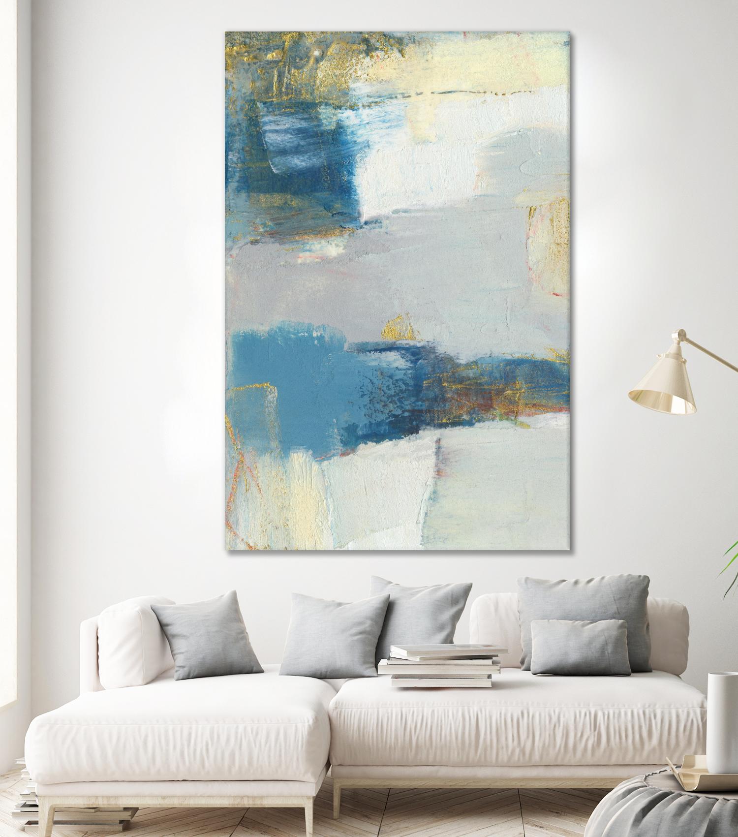 Frazil I by Sue Jachimiec on GIANT ART - gold abstract