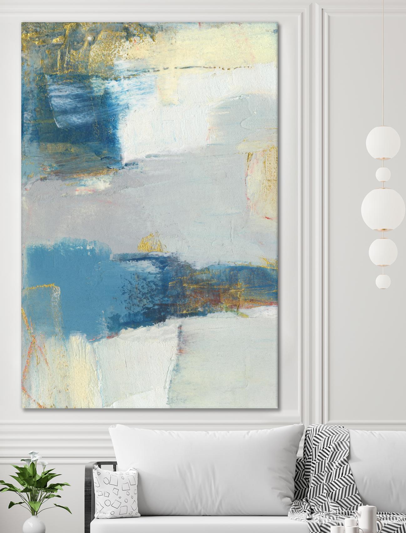 Frazil I by Sue Jachimiec on GIANT ART - gold abstract