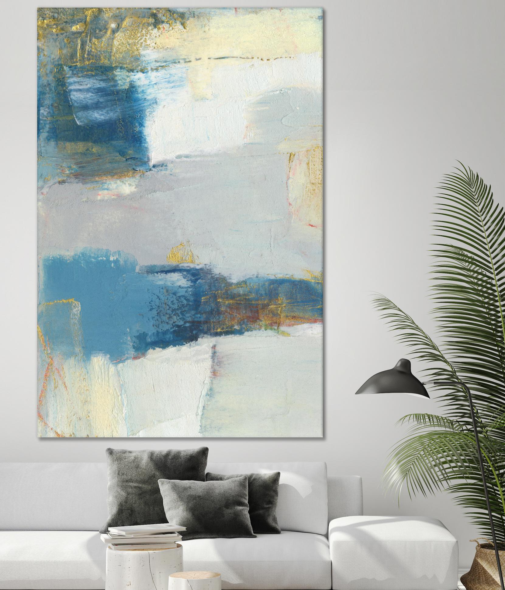 Frazil I by Sue Jachimiec on GIANT ART - gold abstract