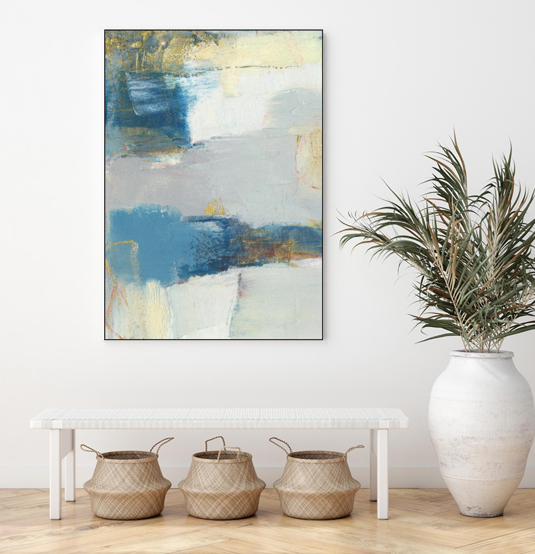 Frazil I by Sue Jachimiec on GIANT ART - gold abstract