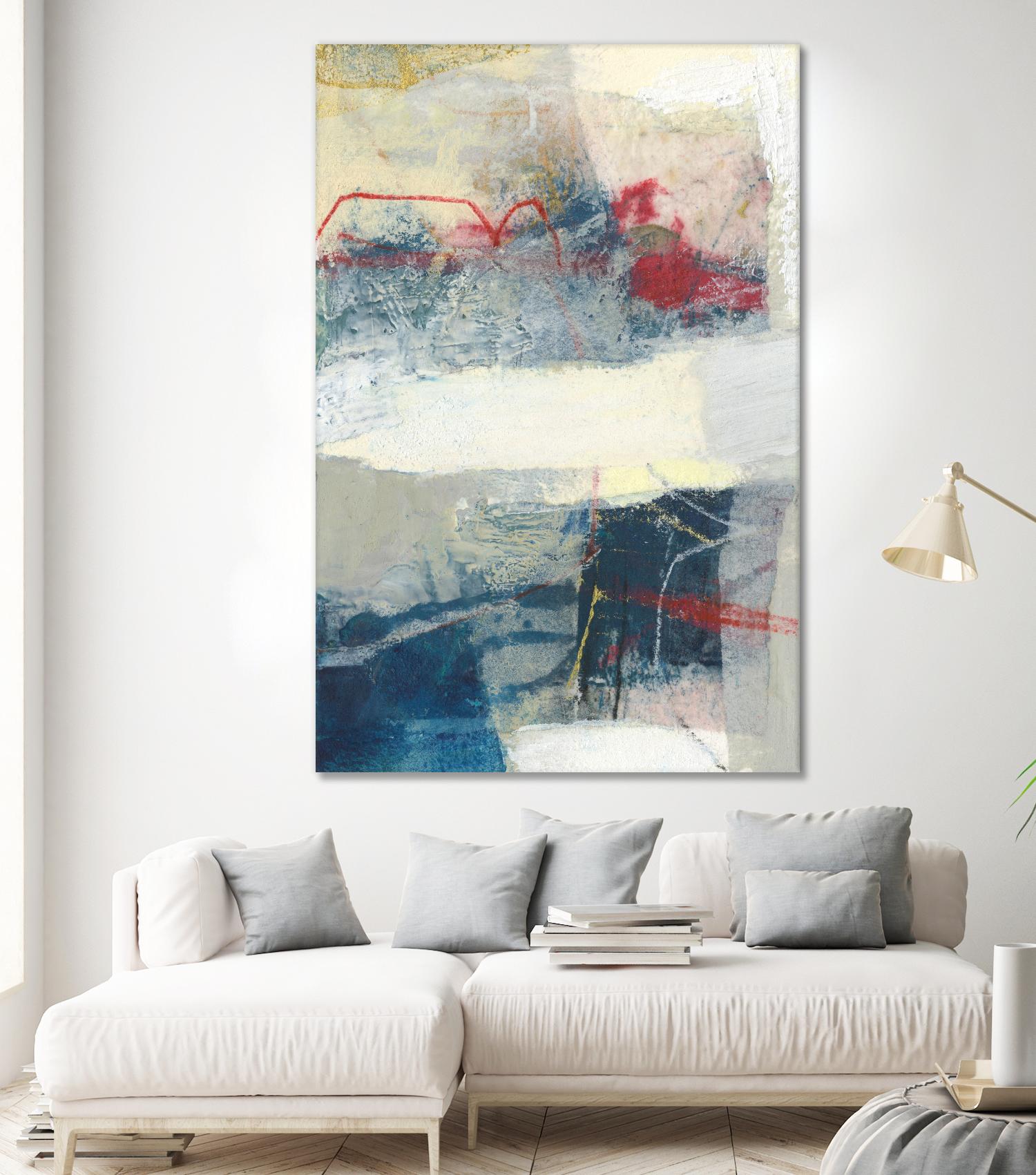 Frazil II by Sue Jachimiec on GIANT ART - red abstract abstract