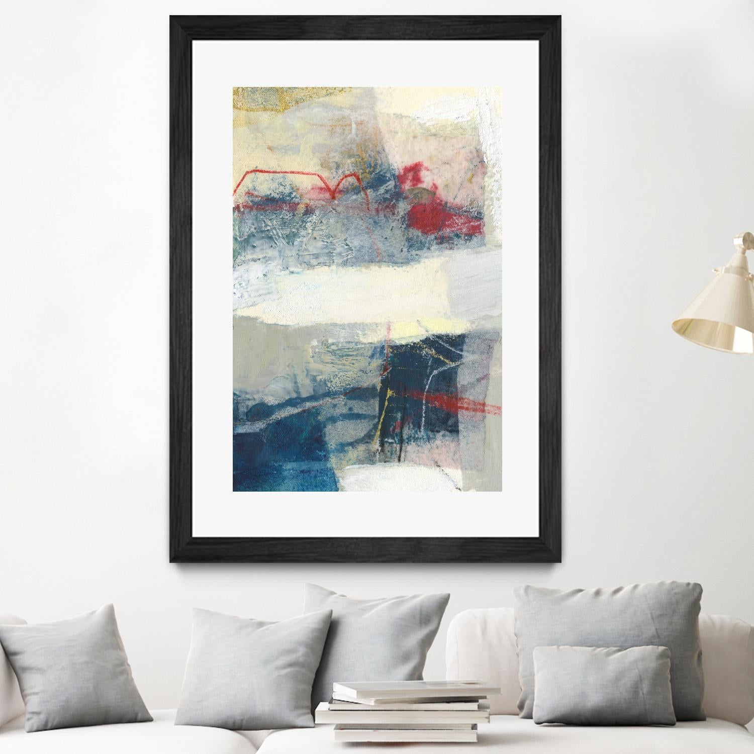 Frazil II by Sue Jachimiec on GIANT ART - red abstract abstract