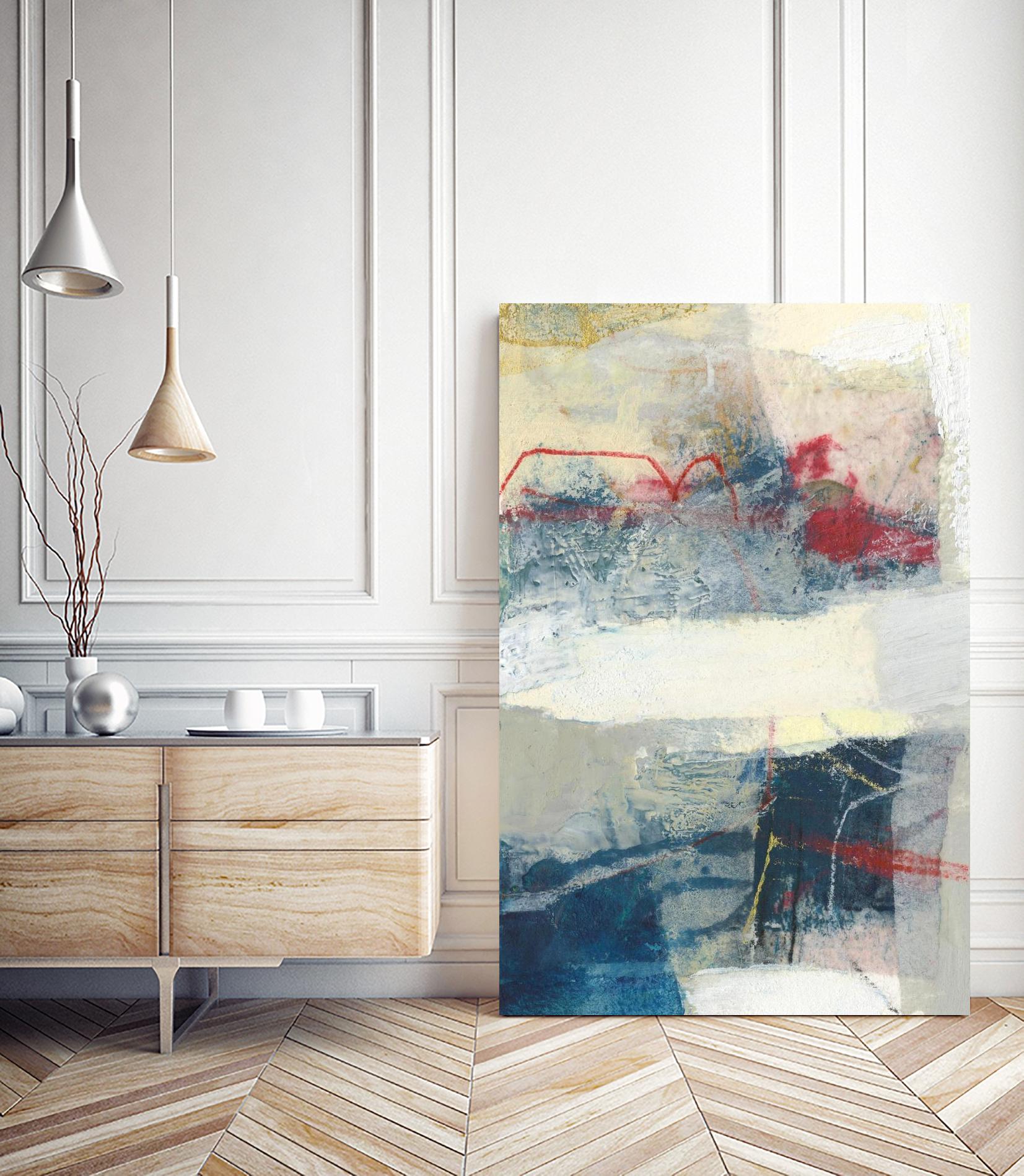 Frazil II by Sue Jachimiec on GIANT ART - red abstract abstract