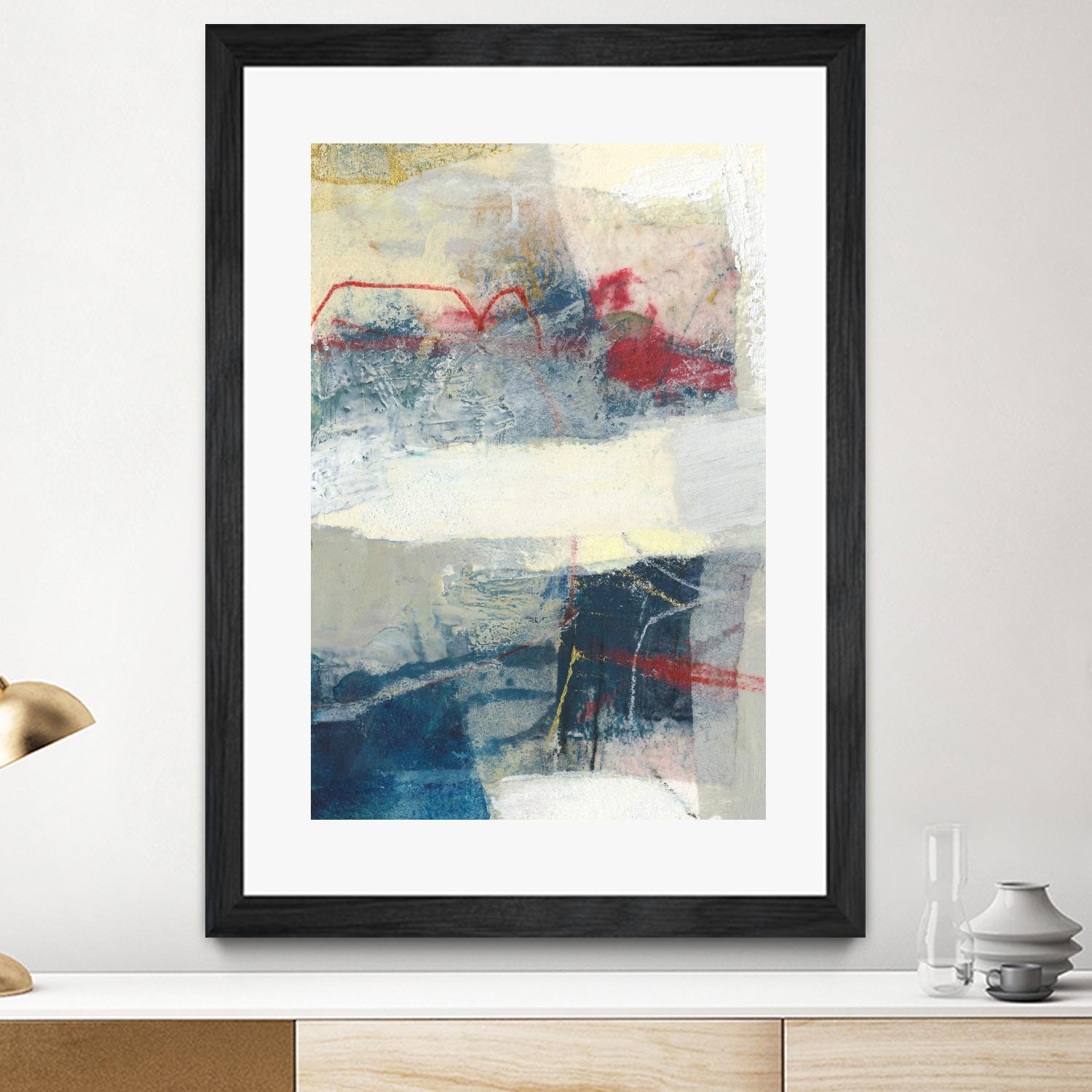 Frazil II by Sue Jachimiec on GIANT ART - red abstract abstract