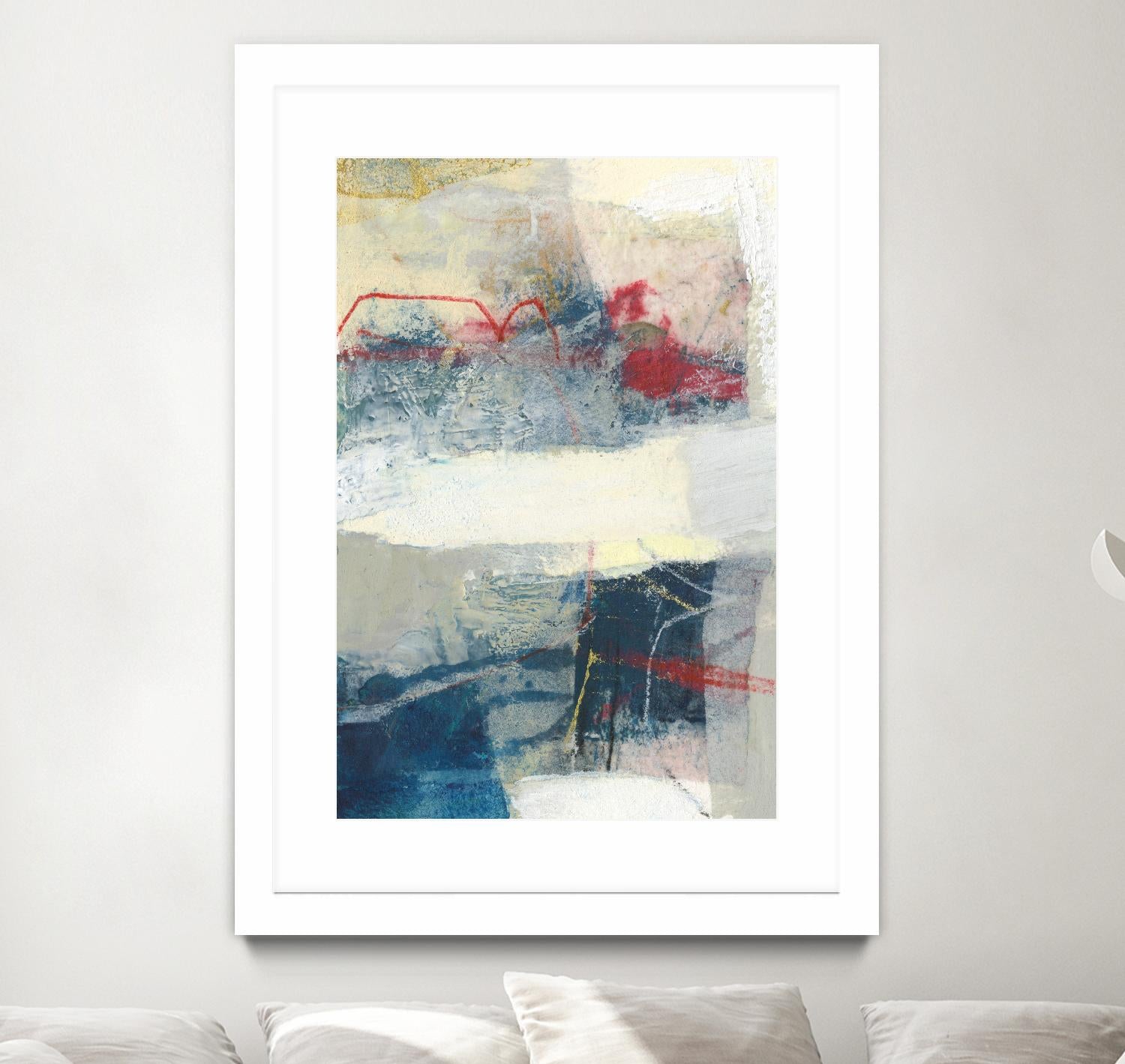 Frazil II by Sue Jachimiec on GIANT ART - red abstract abstract