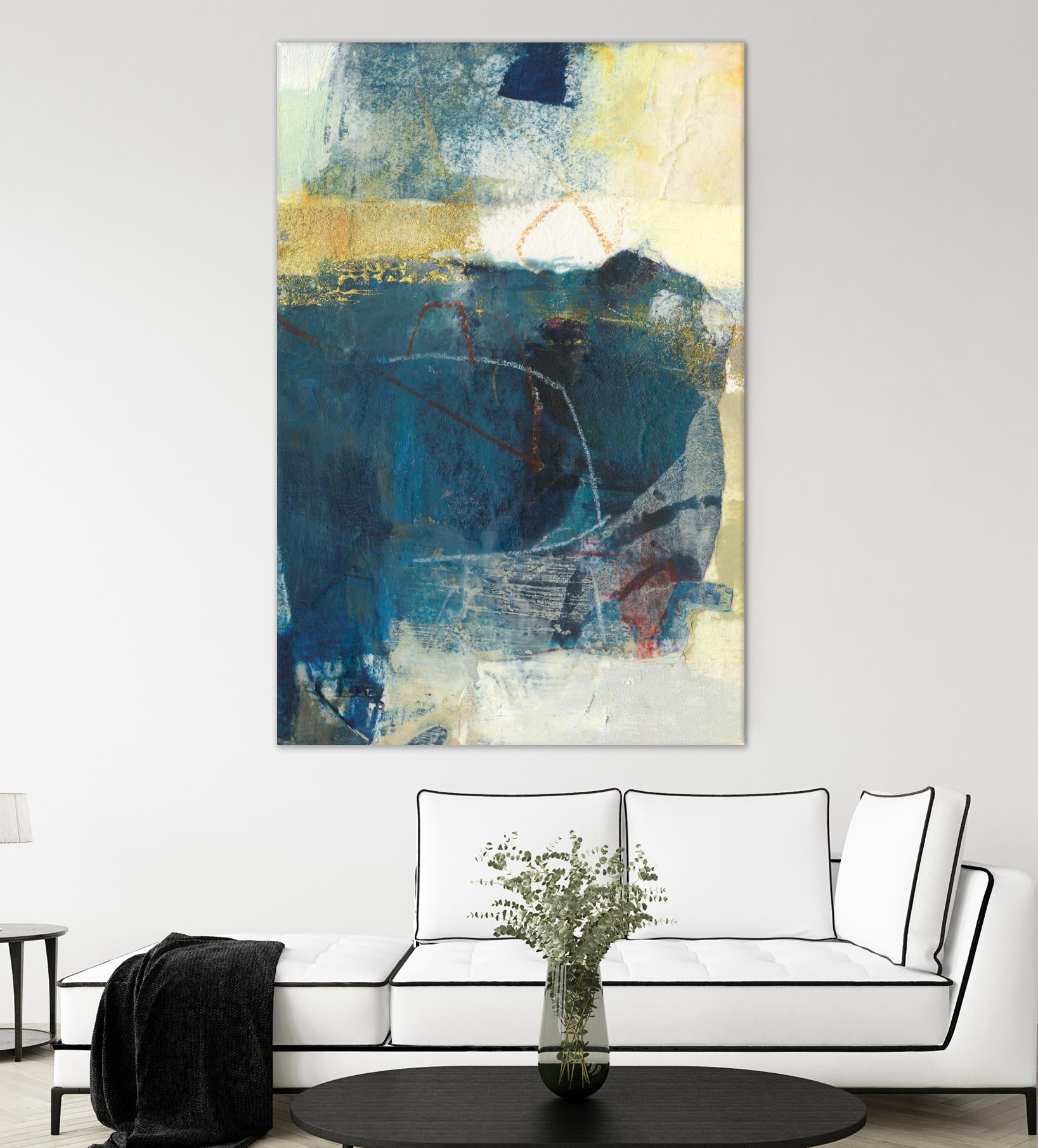 Frazil III by Sue Jachimiec on GIANT ART - gold abstract abstract