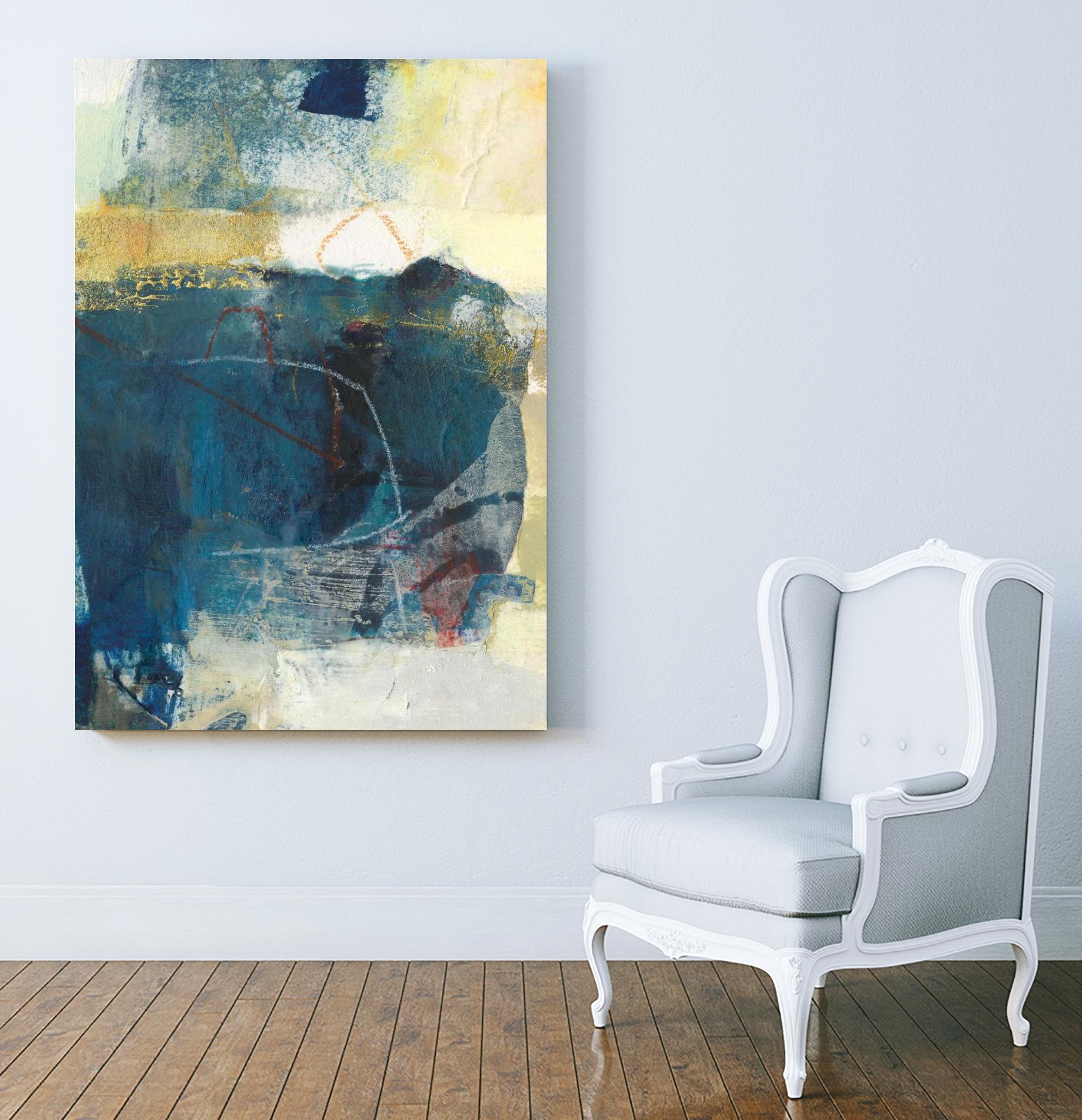 Frazil III by Sue Jachimiec on GIANT ART - gold abstract abstract